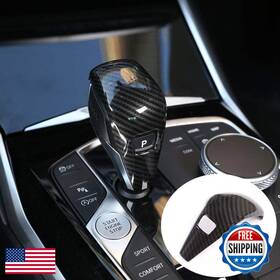 Eiseng B089sslfzk Car Carbon Fiber Gear Shift Knob Head Cover Trim For Bmw G20 3 Series