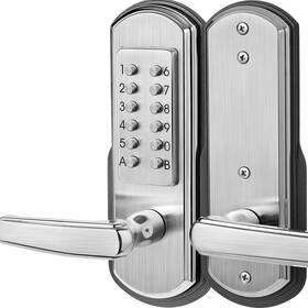 Elemake 789458133842 Left Handed Keyless Door Lock Mechanical Keypad With Handl