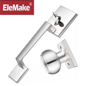 Fdh-502 Elemake Front Entry Door Lever Handle Reversible Interior Exterior Non Lock Knob