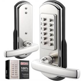 Mk-mks001r Elemake Keypad Door Lock Keyless Entry Mechanical With Comb Inch