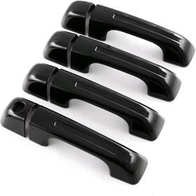 E90020 Eloveq Gloss Black Door Handle Cover For 2019-2023 Ram Large E90020 Eloveq Gloss Black Door Handle Cover For 2019-2023 Ram Large