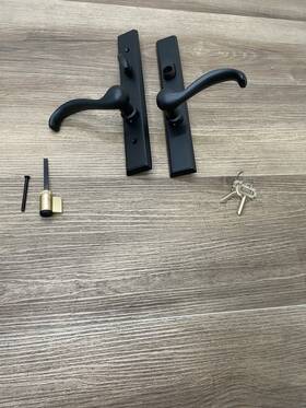 1451ttrhfb Emtek Multi Point C4 Keyed With American Cyl
