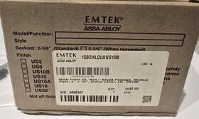 15b2hl0lhus10b Emtek Large Modern Rectangular Multi Point Lock Trim Oil Rubbed Bronze Us10b