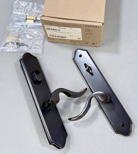 1681us10b Emtek 1681 Classic Brass Door Multi-point Trim Lever Set In Oil Rubbed Bronze