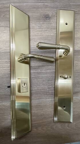 1l1m21tlhus7 Emtek 1l1m21us7 Keyed Entry Trim With American Cylinder - French Antique Parts