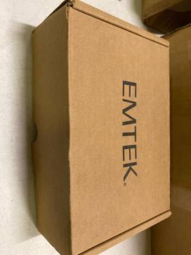 2156us4 Emtek Narrow Modern Rect. 7-1/4 Inch Dummy Pocket Door Pull Satin Brass