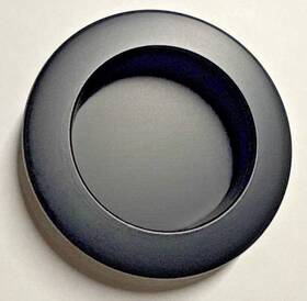 2211us19 Emtek 2-1/2 Inch Diameter Round Flush Door Pull Model Flat Black
