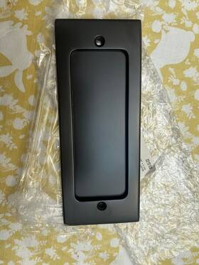 2215us10b Emtek 7-1/4 Inch H Flush Door Pull Oil-rubbed Bronze Read