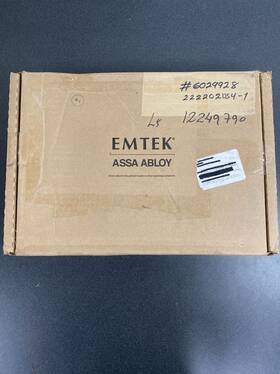 222202us4 Emtek Modern Surface Jamb Privacy Lock For Barn Doors - Satin Brass 222202us4 Emtek Modern Surface Jamb Privacy Lock For Barn Doors - Satin Brass