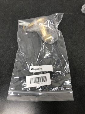 2253us4 Emtek 2-7/8 Inch Projection Goose Style Brass Door Stop - Satin