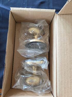 36-8050.e.us7 Emtek Classic Brass Single Dummy Egg Knob Regular Rosete French Antique 8050eus7