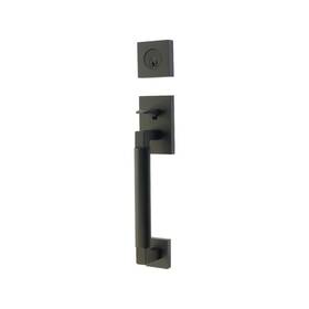 4204bnus19 Emtek Flat Black Hercules Smooth Sectional Tubular Entry Set Dummy