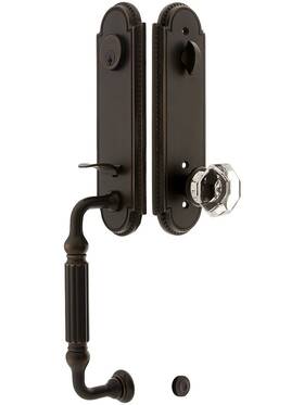 4311otus10b-2-3 Emtek 4311otus10b-2-3/4 Orleans Style Tubular Handleset In Oil Rubbed Bronze With 2 3/4ft Backset
