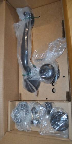 4400pus10b Emtek Entry Handleset- Oil Rubbed Bronze As Is Missing A Piece -p