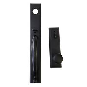 4415pus19 Emtek Jefferson Keyed Entry Handleset With Interior Knob - Black Read
