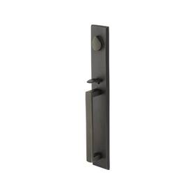 451623bzegfb Emtek Keyed Entrance Handleset Black Tubular Rustic Modern Egg Knob
