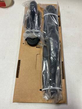 452332us19 Emtek Greeley Double Cylinder Keyed Sandcast Bronze Handleset - Black