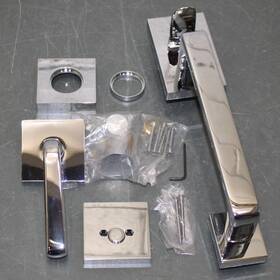 4810siolhus3nl Emtek Partial - Baden Tubular Entry Set Polished Chrome