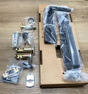 4819hlous19rh Emtek Right Handed Full Plate Keyed Entry Handleset Flat Black