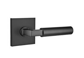5050hecus19 Emtek Square Rosette Dummy Pair With Matching Finish - 7 Finishes