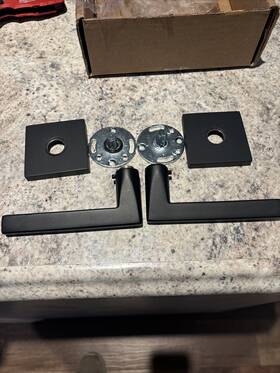 5050hlous19rh Emtek Helios Dummy Lever Set - Flat Black Parts Only Incomplete