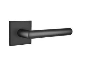 5050stuus19 Emtek Stuttgart Door Lever Dummy Set With Square Rosette Flat Black