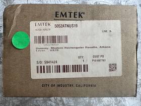 5052-atn-us19 Emtek Athena Flat Black Door Lever Dummy Set -