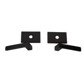 5052dtus19 Emtek Dumont Privacy Lever Handle Rectangular Rosette - Flat Black