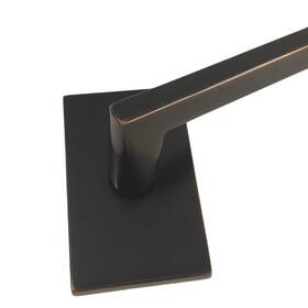 5052hlous10b Emtek Helios Dummy Lever Rectangular Door Handle Oil Rubbed Bronze