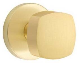 5059frkus4 Emtek 5059frk Freestone Non-turning Two-sided Dummy Door Knob Set - Brass