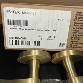 5059luus4 Emtek Dummy Lever Set