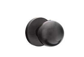 5059orus10b Emtek Disk Rosette Dummy Pair With Matching Finish Orb Knob-choice Of 6