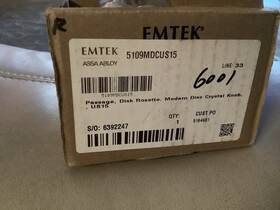 5109mdcus15 Emtek Modern Disc Passage Door Knob Set With Disk Rose