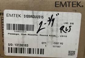 5109rouus15 Emtek Passage 2-3/4 Inch Round Knob With Disk Rosette- Satin Nickel Read