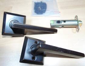 5110hlolhus10b Emtek Passage Square Rosette Helios Lever Lh Oil Rubbed Bronze