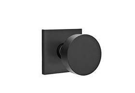 5110rouus19 Emtek Square Rosette Passage Set With Matching Finish Round Knob Choice Of 7