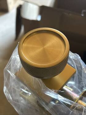 5110us4.ccus4.knkus4 Emtek Emtekselect Knurled Knob With Conical Stem And Square Rosette