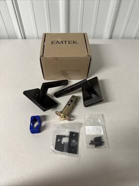 5112hlolhus10b Emtek Passage Rectangular Rosette Helios Lh - Oil Rubbed Bronze