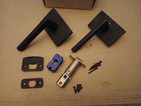 5112hlous19rh Emtek Helios Right Handed Passage Door Lever Set With Rectangular Rose