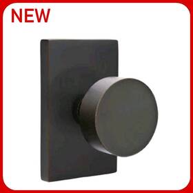 5112rouus10b Emtek Round Knobset Passage Door Knob Set R6