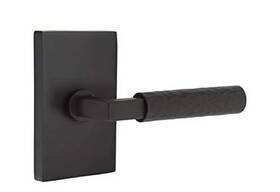 5112us19.raus19.skus19.lh Emtek Select Passage Rectangular Rosette T-bar Stem Knurled Handle Lh