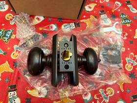 5121eus10b Emtek Kik Egg Entry Knob Rectangular Rosette Oil-rubbed Bronze