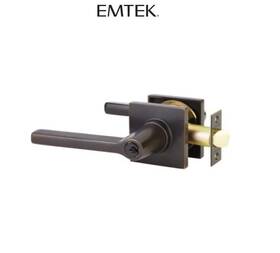 5122hlous10blh Emtek 5122hlulhus10b Helios Lh Single Cylinder Keyed Entry Door Lever Sq Roseorb