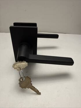 5123hlolhus19 Emtek Kil Helios Lever Rectangular Rosette Left Handed -black