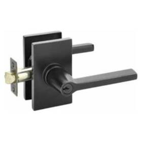 5123hlous19lh Emtek Helios Lh Keyed Entry Door Lever Set With Modern Rose - Blac
