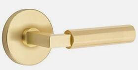 5209us4.lsus4.faus4.rh Emtek 5109us4 Select Passage Disk Rosette L-square Stem Faceted Handle Us4 Rh