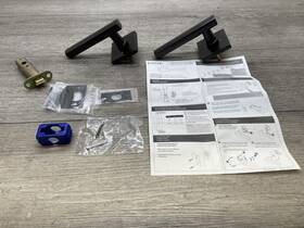 5210frllhus10b Emtek Privacy Geneva Lh Door Lever Square Rose