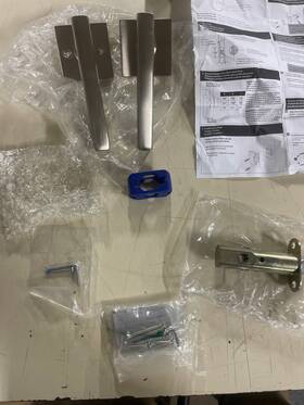 5210frlus15rh Emtek Satin Nickel Right Privacy Door Lever Sqrrs Sold As Picd