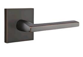 5210hlolhus10b Emtek Privacy Square Rosette Helios Lever Lh Oil Rubbed Bronze