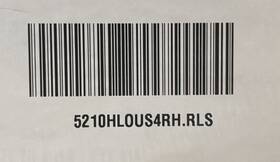 5210hlous4lh.rls Emtek Helios Left Hand Privacy Lever 2-3/8 Inch Backset - Read